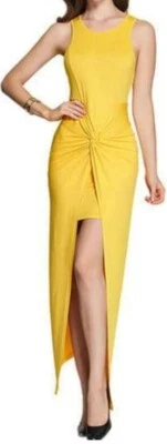 Robe Casual longue sans manches - couleur jaune - taille M - Photo 1/3