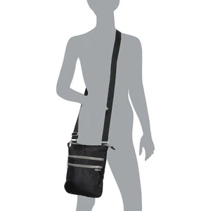 NWT baggallini Women's Comrade 3-Zip Crossbody Bag BLACK TRAVEL LIGHTWEIGHT - Picture 1 of 4