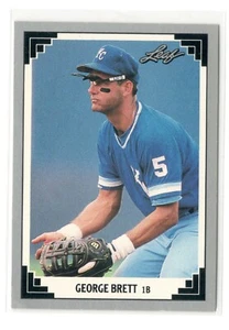 GEORGE BRETT 1991 Leaf #335 HOF Kansas City Royals Baseball Card - NRMT - Picture 1 of 2
