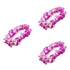  3pcs Fashion Hawaii Tropical Hula Grass Dance Flower Necklace Garland
