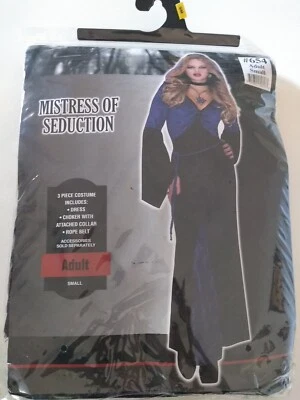 Disfraz de Señora de la Seducción Vampiro Halloween Vestido Púrpura Adulto S 2-4! Sku#8 Foto 1 de 4