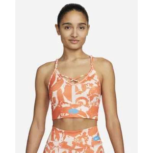 NWT Women’s Medium Orange Camouflage Nike Dri-Fit Indy Icon Clash Sports Bra - Picture 1 of 14
