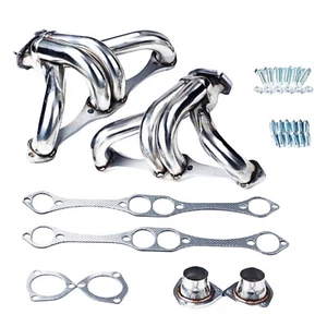 Stainless Shorty Hugger Headers Small Block Kit For 283-400 Chevy Street Rod SSA - Picture 1 of 7
