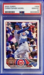 2023 Topps #308 Christopher Morel Rookie Card RC Cubs **Fresh Grade PSA 10!