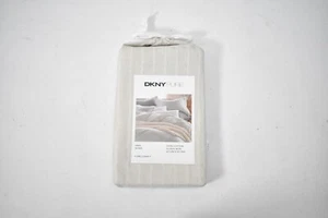 DKNY Pure Comfy 100% Cotton Stripe King Size Pillow Sham Bedding 20" x 36" - Picture 1 of 5