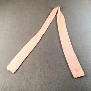 Corbata tejida vintage rosa Hunter Club JCPenney 100 % algodón con logotipo de caballo - Imagen 1 de 7