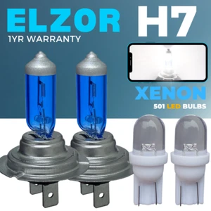 H7 55W Headlight Bulb Super Xenon White Halogen Led Side Light Car Upgrade Bulbs - Picture 1 of 18