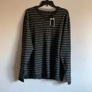 Maglione pullover donna Buffalo David Bitton grigio bianco a righe taglia large - Foto 1 di 7