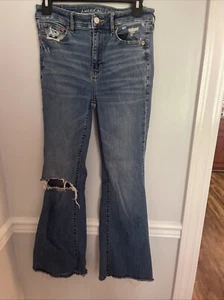 Pantalones de mezclilla acampanados American Eagle para mujer talla 4 regular - Imagen 1 de 14