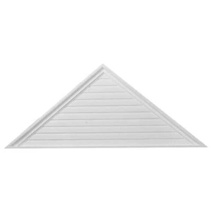 Ekena Millwork Gable Louver Vent 72"x18" Polyurethane Paintable Triangle Primed - Picture 1 of 2