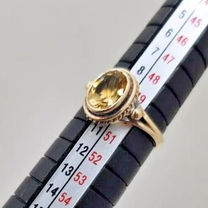 Radiant Citrine November Birthstone Ring in Sterling Silver Beautiful Citrine - Picture 1 of 7