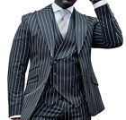 Men's Striped Suit Summer Business Wear Blazer Clsssic Fit Tuxedos Tailored