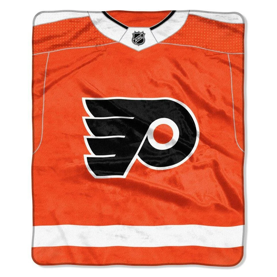 Philadelphia Flyers 50x60 Peluche Raschel Manta - Diseño Jersey [NUEVO] NHL Foto 1 de 1