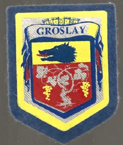 ECUSSON TISSUS A COUDRE - GROSLAY - TRES BON ETAT . E24 - Foto 1 di 1