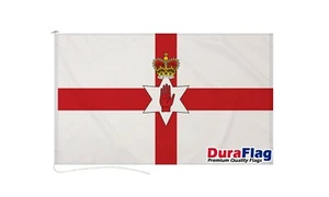 NORTHERN IRELAND 90cm x 60cm FLAG DURAFLAG Hard Wearing Rope & Toggle - Foto 1 di 6
