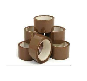 12 x rotoli di nastro da imballaggio marrone 48 mm x 66 m (2") nastro da imballaggio nuovo - Foto 1 di 3