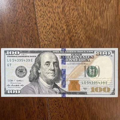 Fancy Serials Numbers “REPEATER” Oldest 2009A $100 LG(54395439)E Collection 💎 - Image 1 of 4