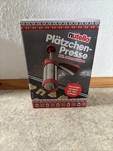 nutella Plätzchenpresse von Zenker inklusive 4 Formscheiben Gebäckpresse Rezepte - Bild 1 von 3