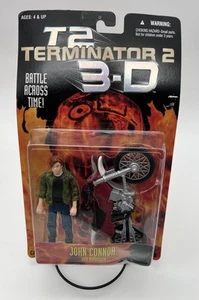 VTG 1997 Kenner Terminator 2 3-D John Connor w/ Motorcycle Action Figure NEW - Picture 1 of 6