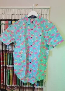 Neu mit Etikett Gymboree Flamingo Tropical Paradise Sommerhemd mit Knopfleiste passende Familie M - Bild 1 von 3
