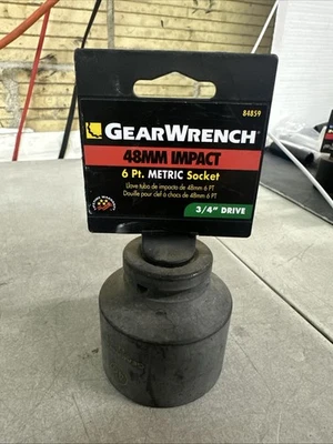 NEW GearWrench 6pt. Metric Impact Socket 3/4” Drive 48mm PN: 84859 - Image 1 of 2