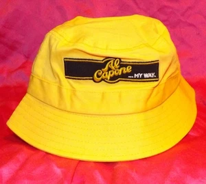 🔥 Parche bordado sombrero cubo cigarro amarillo Al Capone My Way adulto talla única - Imagen 1 de 2