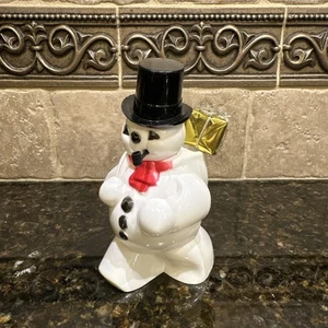 VINTAGE HASBRO PLASTICS "FROSTY-STYLE SNOWMAN" CANDY CONTAINER 1960s - Picture 1 of 7