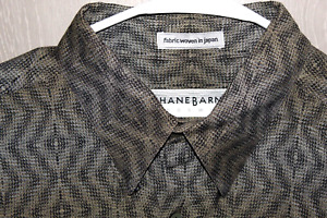 JHANE BARNES Multicolor Cotton Button Front Shirt Men's L Fabric Woven in Japan