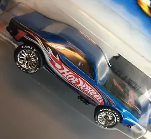 Hot Wheels #139 '67 Chevy Camaro Blue CUSTOM Super Real Riders Wheel Swap - Picture 1 of 13