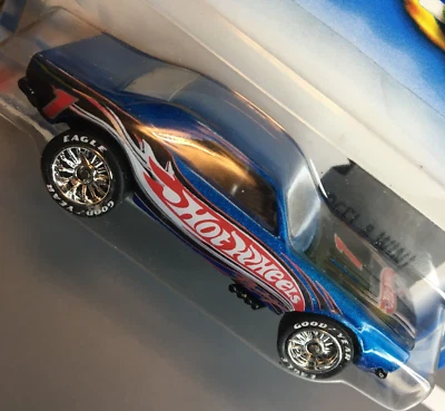 Hot Wheels #139 '67 Chevy Camaro Azul PERSONALIZADO Super Real Riders Rueda Intercambio Foto 1 de 4
