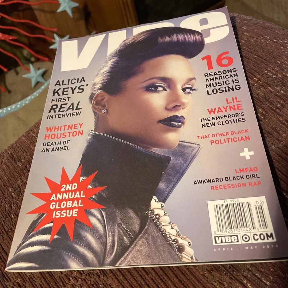 Vibe Magazine Alicia Keys Whitney Houston Lil Wayne LMFAO Global Issue 2012 - Image 1 of 1