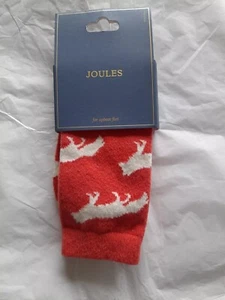 Joules Amble Red Fox Icon Socks - One Size UK 4-8 NEW - Picture 1 of 1