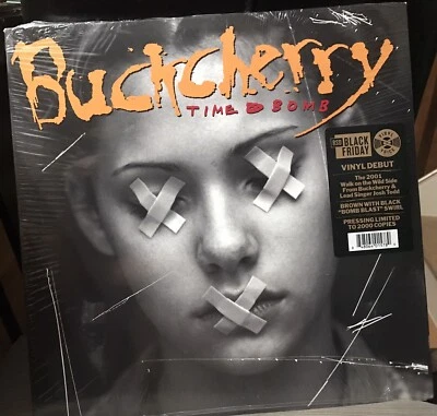 RARE “Buckcherry - Time Bomb” (Limited ED Metallic Brown with Black Swirl Vinyl - Image 1 of 2