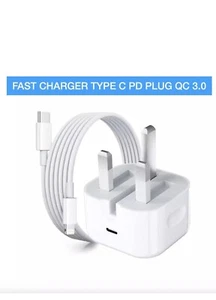 50 x 20W PD Chargers For Apple iPhone USB C Type Fast Charging Cable 14 13 12 11 - Picture 1 of 1