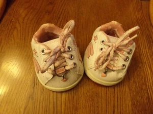 FOR doll or BEAR WHITE W/PINK SKETCHERS shoes build a bear 00 - Picture 1 of 2