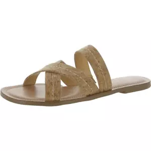 Jack Rogers Womens Sara Stitch Criss-Cross Front Slide Sandals Shoes BHFO 3416 - Picture 1 of 6