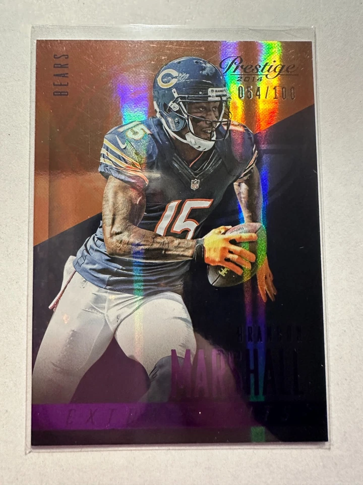 K49,451 - 2014 Prestige Extra Points Purple #127 Brandon Marshall #/100 - Image 1 of 1