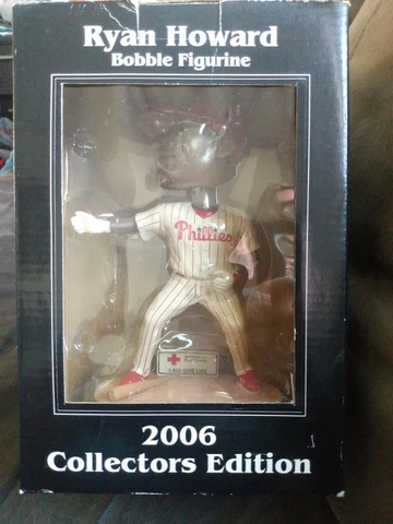 RYAN HOWARD PHILLIES MLB BOBBLE FIGURINE 2006 COLLECTORS EDITION RED CROSS NEW Cover