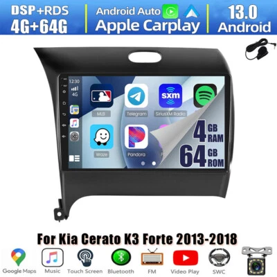 64GB Android 13 Car Radio Stereo Navi CarPlay For Kia Cerato K3 Forte 2013-2018 - Image 1 of 4