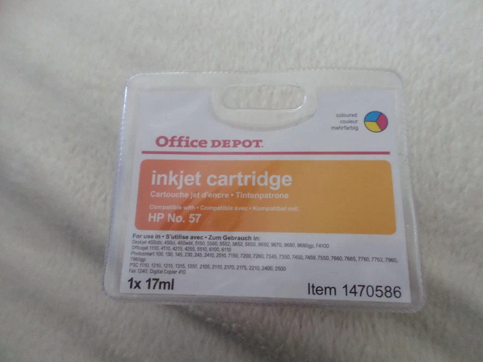 Tri-Colour Ink Cartridge Compatible With HP 57 Photosmart 7760 7760v C6657A - Image 1 of 1