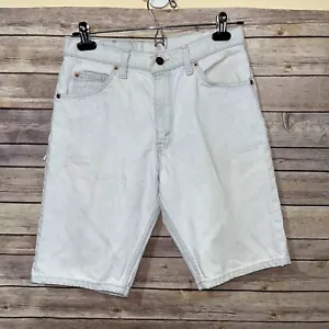 Levis 505 Shorts Mens 30 Light Wash Denim Vintage Orange Tab 28x11 - Picture 1 of 7