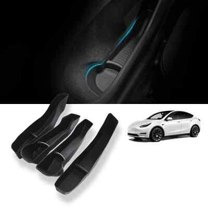 Caja de almacenamiento lateral de puerta reposabrazos caja organizadora para Tesla modelo Y 2020-2023 4 piezas - Imagen 1 de 7