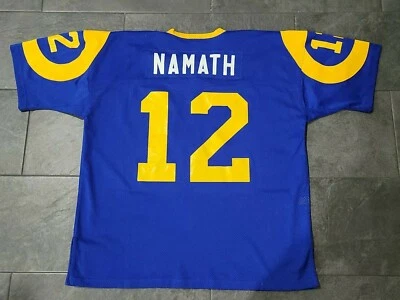 CAMISETA VINTAGE AUTÉNTICA 1977 JOE NAMATH LA RAMS 56 3XL MITCHELL NESS RARA Foto 1 de 4