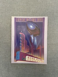 1983 SUPER BOWL XVII Program, Miami Dolphins vs Washington Redskins (+Bonus Doc) - Picture 1 of 8