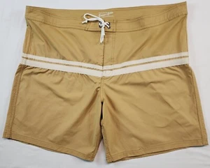 Kanvas by Katin Heritage Collection Striped Board Shorts Mens 40 Brown Trunks - Picture 1 of 14