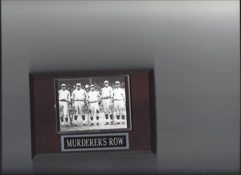 MURDERER'S ROW PLAQUE BASEBALL NEW YORK YANKEES NY MLB BABE RUTH Cover