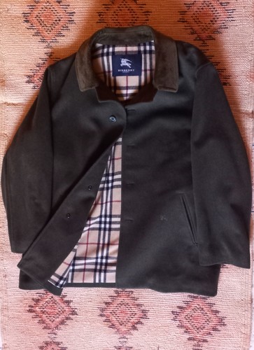 Cappotto di lana Burberry Nova Check cortedory taglia L