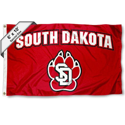 USD Coyotes 6 ft x 10 ft Large Flag Cover