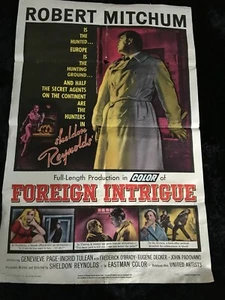 Póster de la película Foreign Intrigue original 1956 de una hoja Robert Mitchum/Ingrid Thulin - Imagen 1 de 6