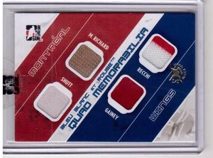 MAURICE RICHARD SHUTT MARK RECCHI GAINEY /09 Bleu Blanc et Rouge Jersey SP #1/1 - Picture 1 of 2
